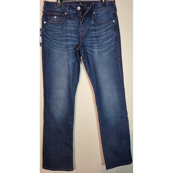 NWT True Religion Ricky SN Flat Straight Wash Men's Jeans Size 32x34 USA